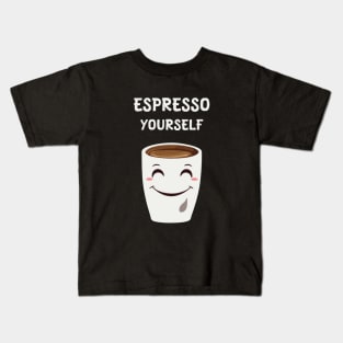 Express yourself with espresso Kids T-Shirt